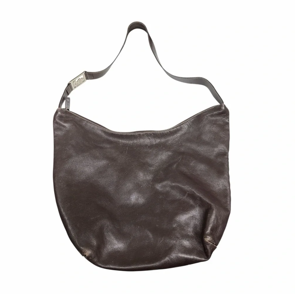 Ralph Lauren Dark Brown Leather Hobo Bag